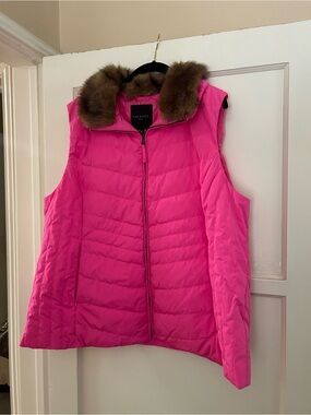 Talbots vest, pink, 3X